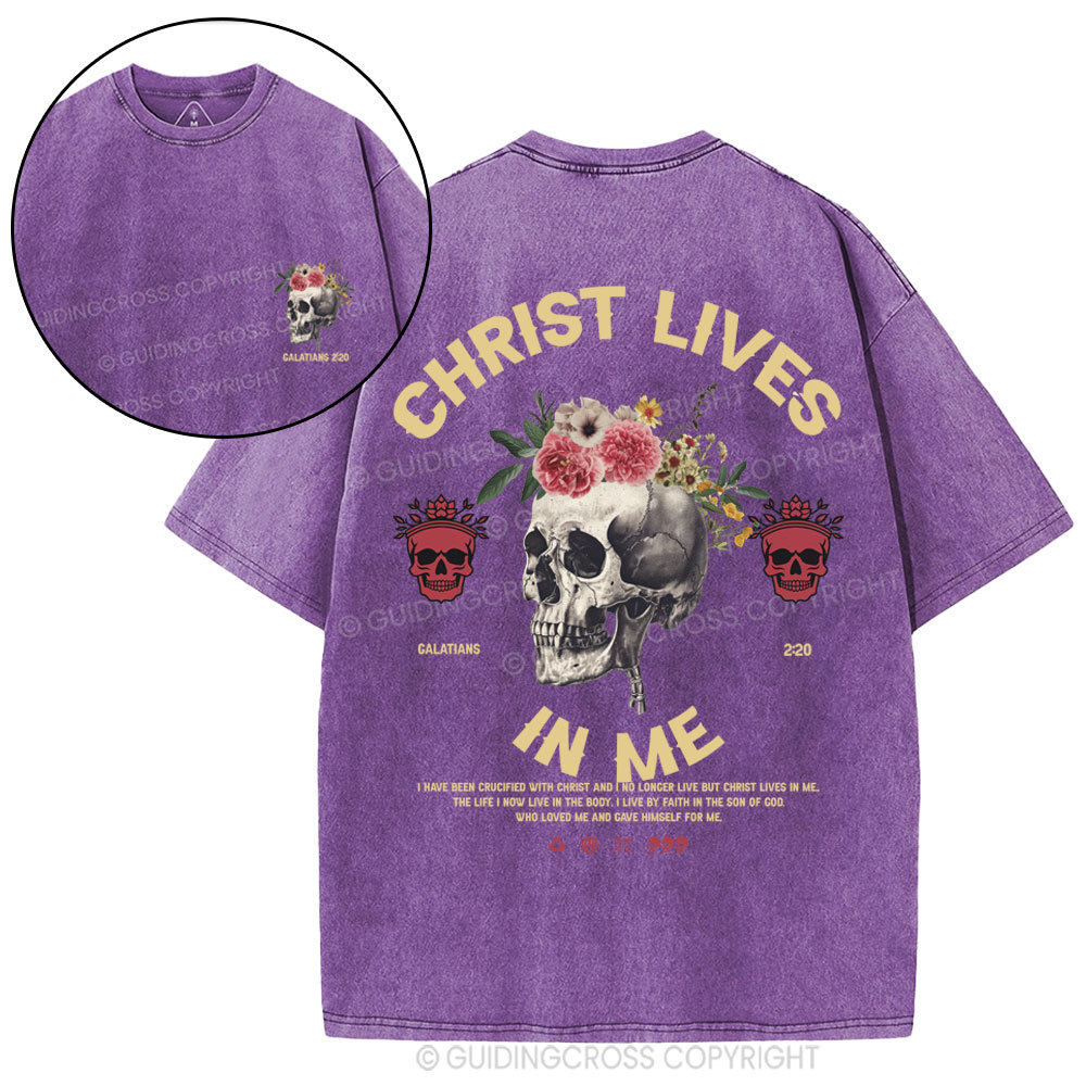 Christ In Me Christian Washed T-Shirt