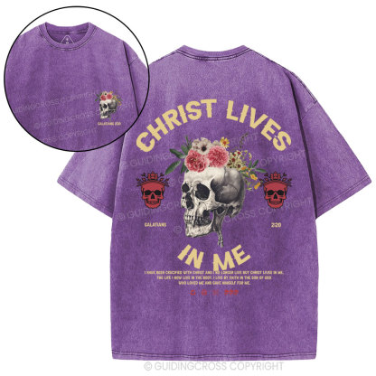 Christ In Me Christian Washed T-Shirt