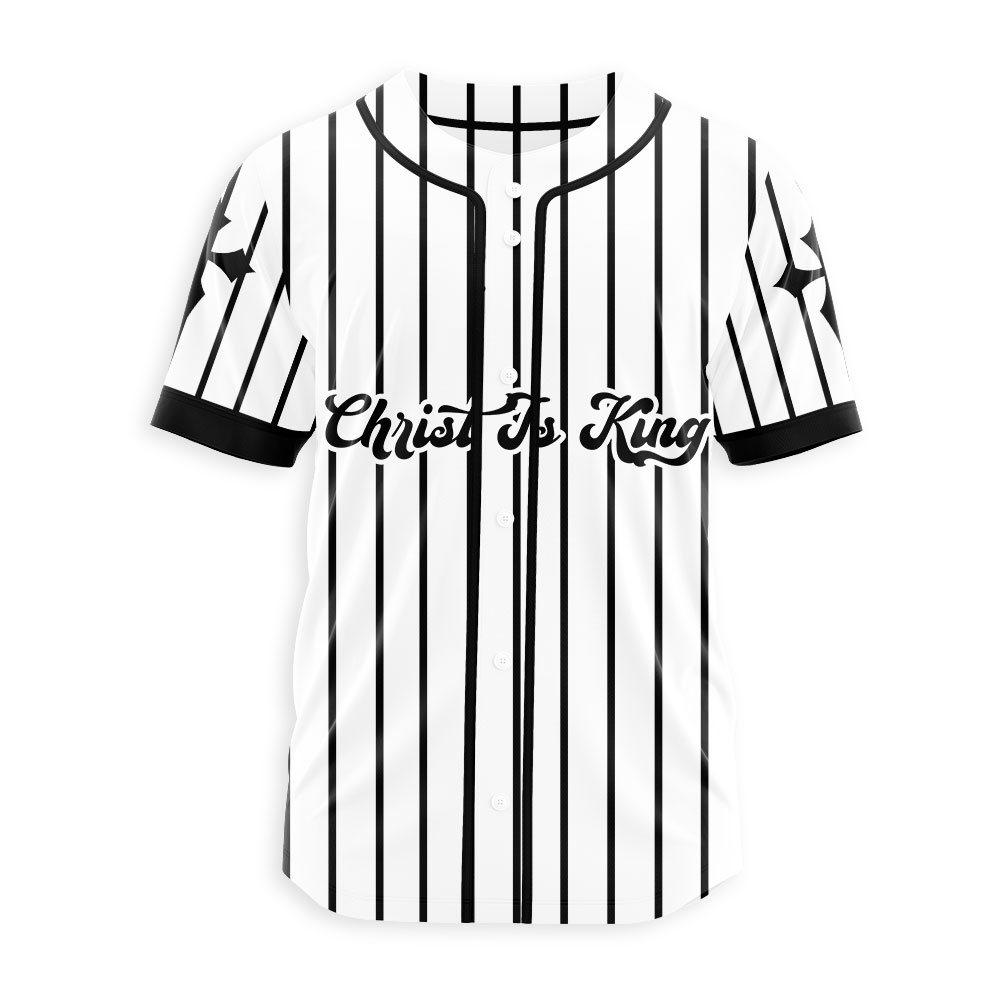 Christ Is King Christian Baseball Jersey