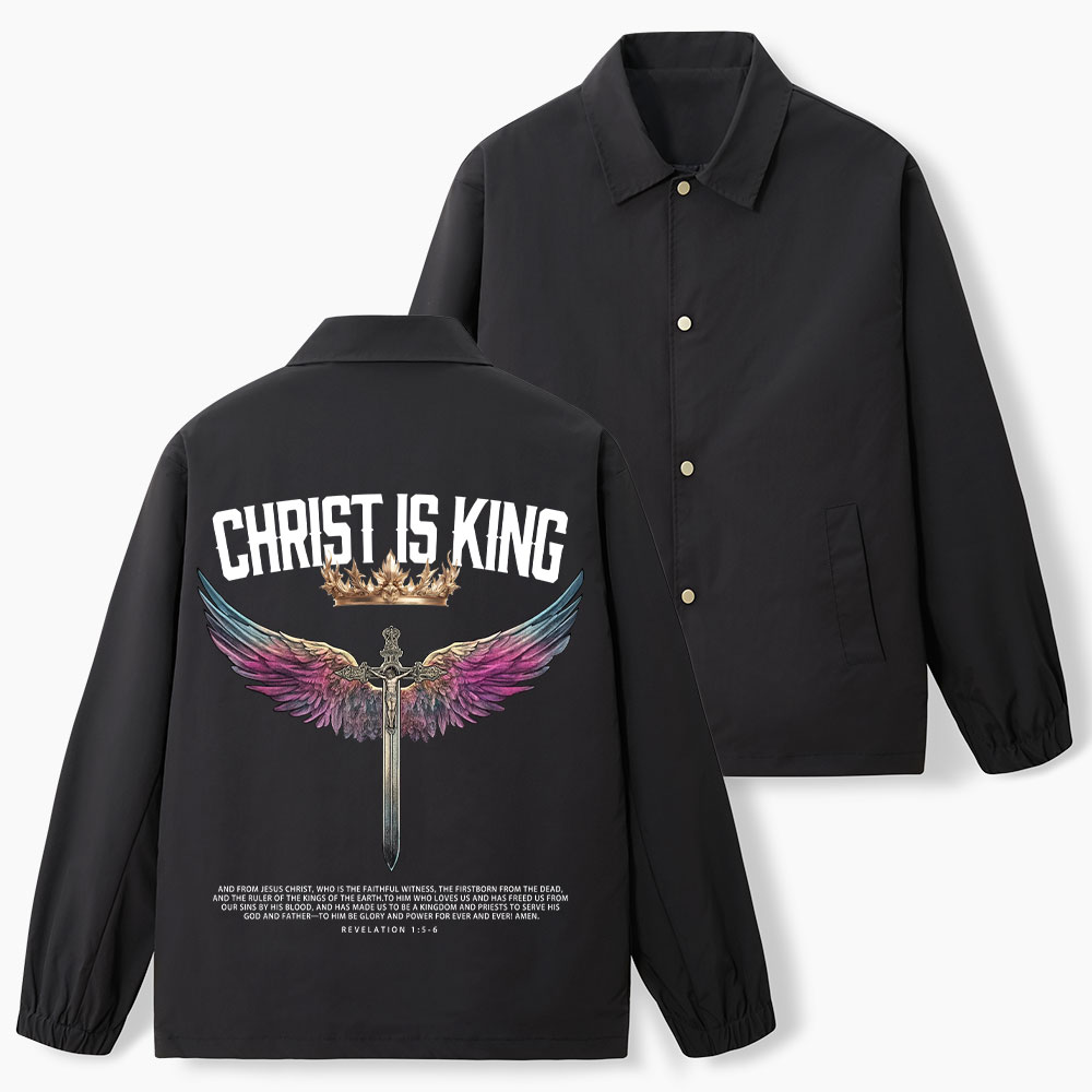 Christ Is King Christian Coach Jacket
