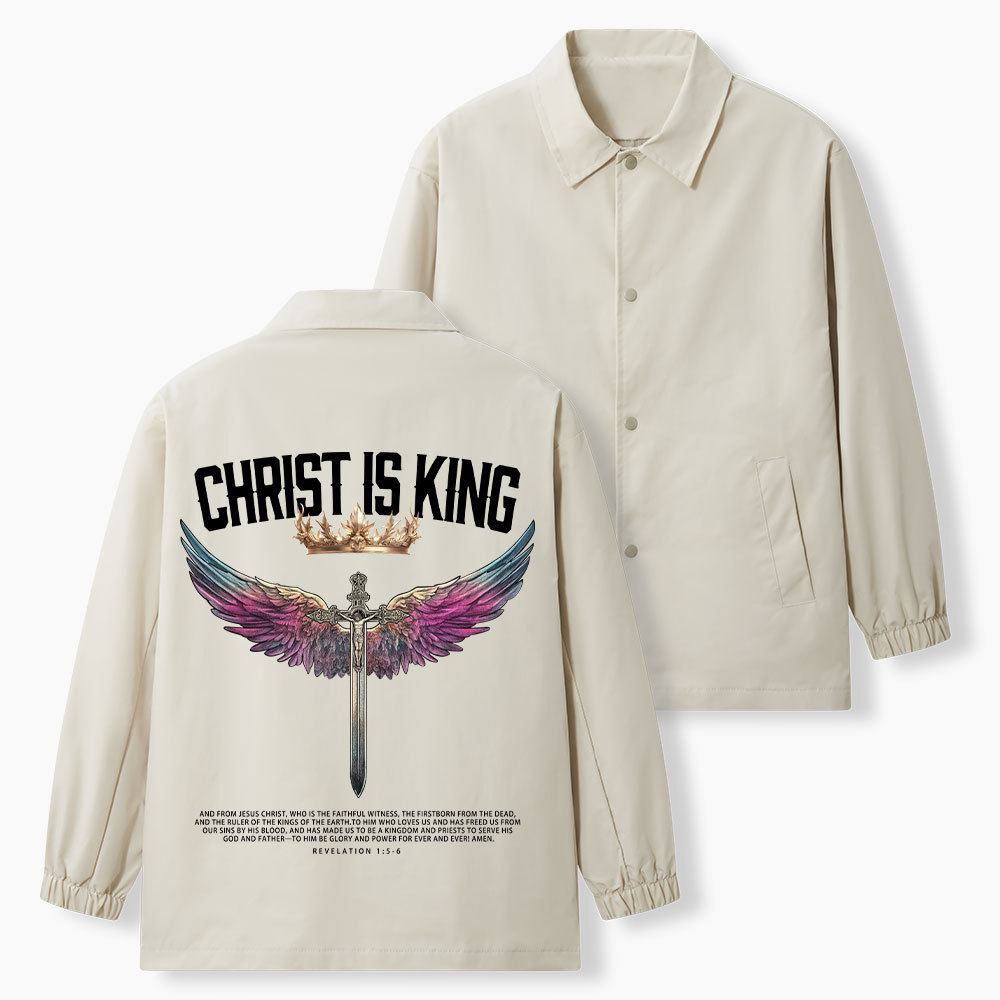 Christ Is King Christian Coach Jacket