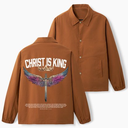 Christ Is King Christian Coach Jacket