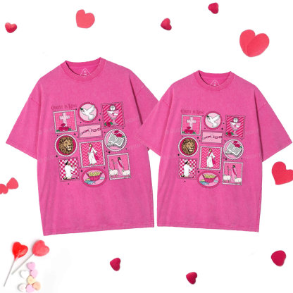Christ Is King Christian Couple Washed T-Shirt