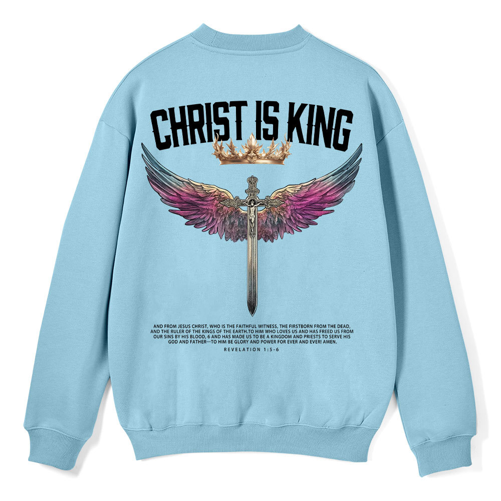 Christ Is King Christian Fleece Sweatshirt
