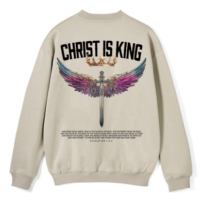 Christ Is King Christian Fleece Sweatshirt