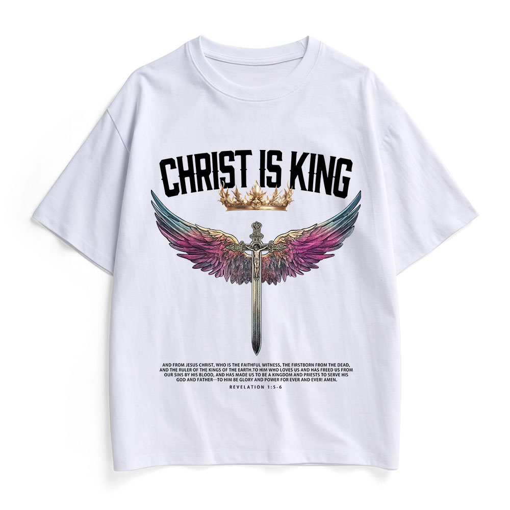 Christ Is King Christian Heavy Cotton T-Shirt