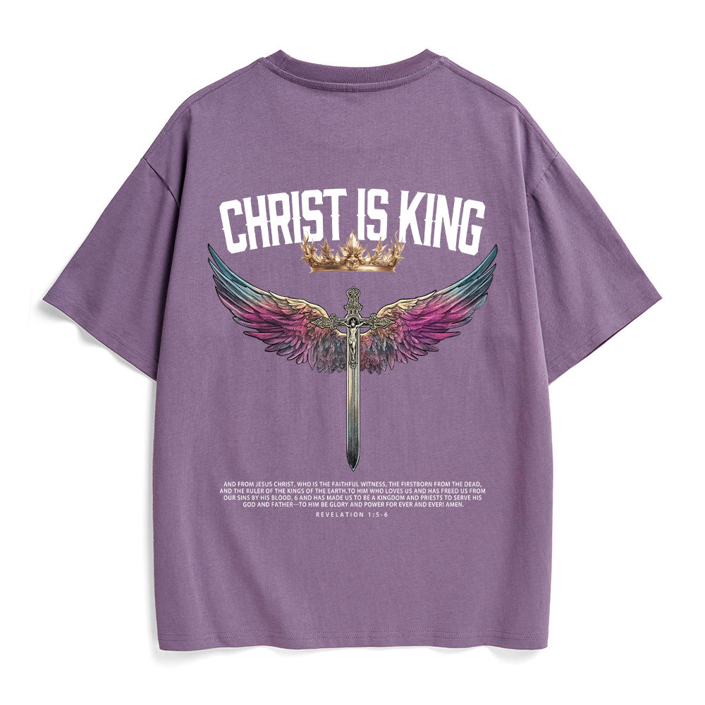 Christ Is King Christian Heavy Cotton T-Shirt