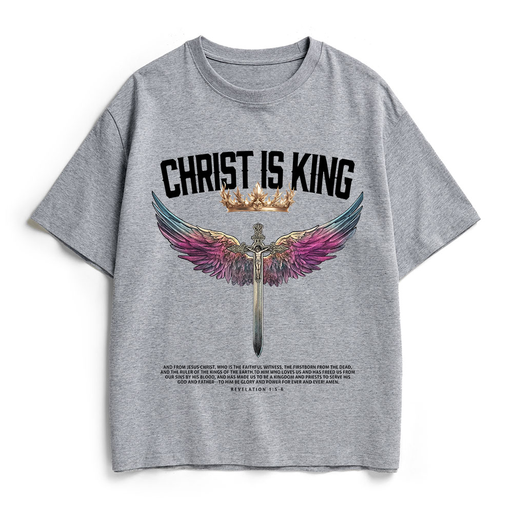 Christ Is King Christian Heavy Cotton T-Shirt