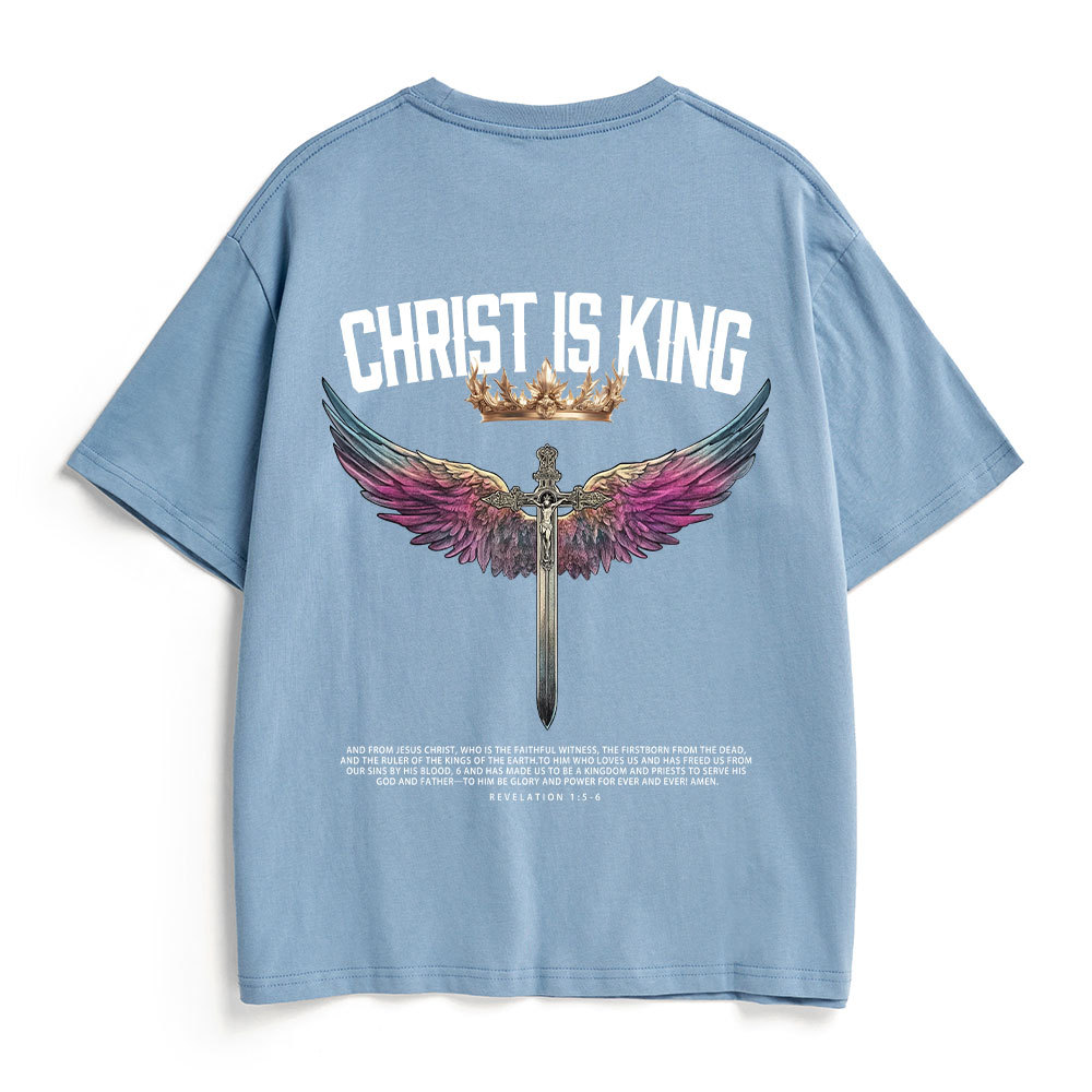 Christ Is King Christian Heavy Cotton T-Shirt