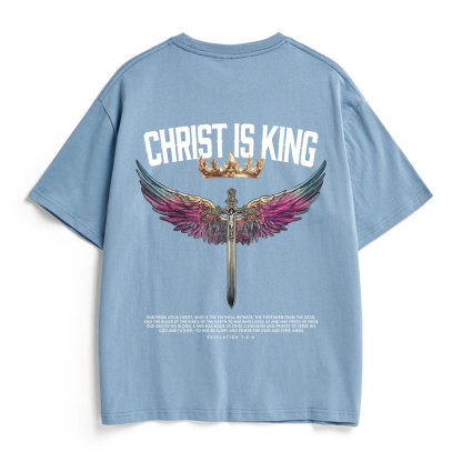 Christ Is King Christian Heavy Cotton T-Shirt