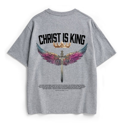 Christ Is King Christian Heavy Cotton T-Shirt