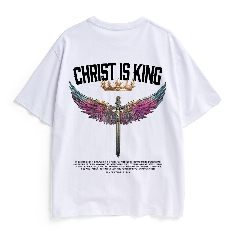 Christ Is King Christian Heavy Cotton T-Shirt