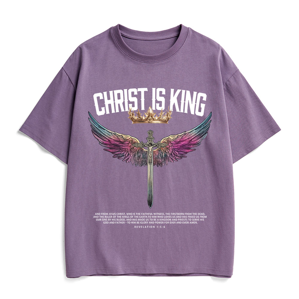 Christ Is King Christian Heavy Cotton T-Shirt