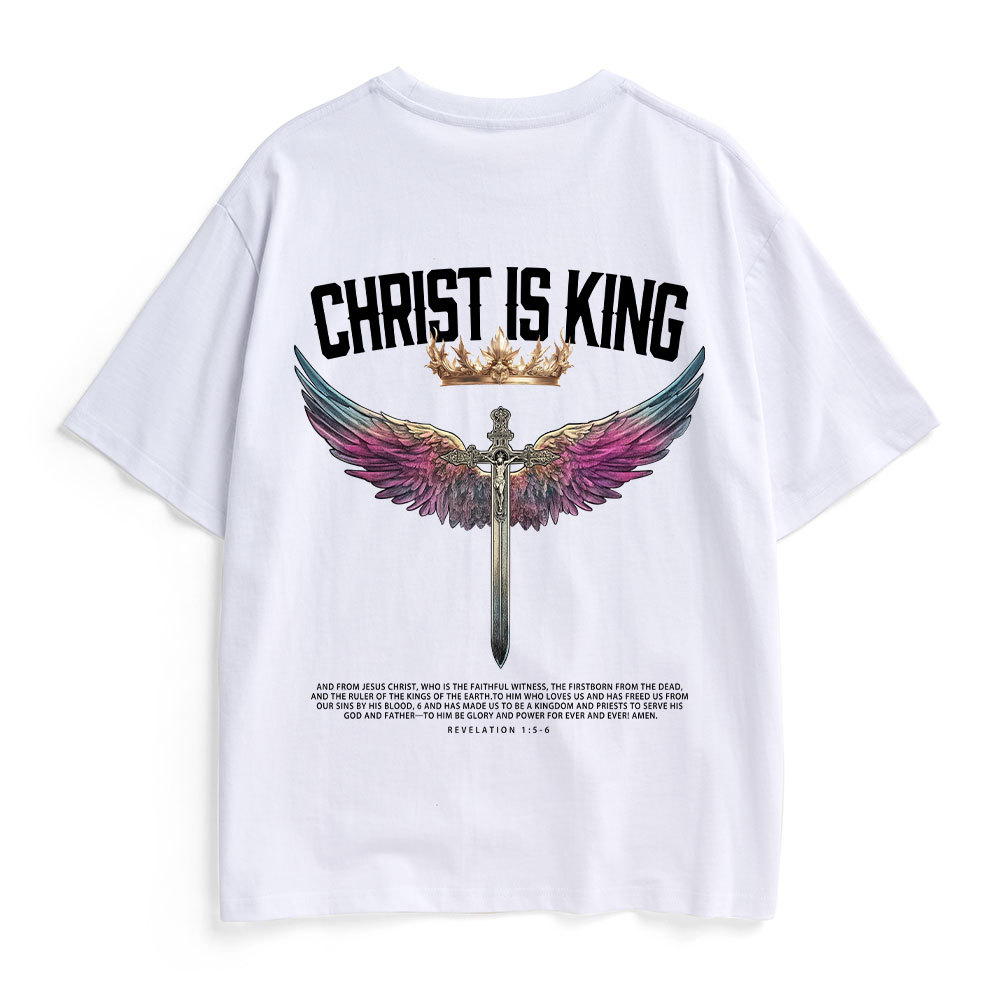 Christ Is King Christian Heavy Cotton T-Shirt