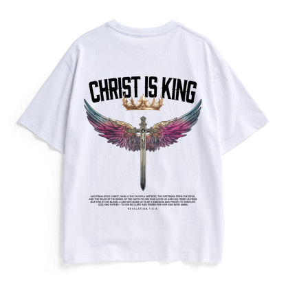 Christ Is King Christian Heavy Cotton T-Shirt