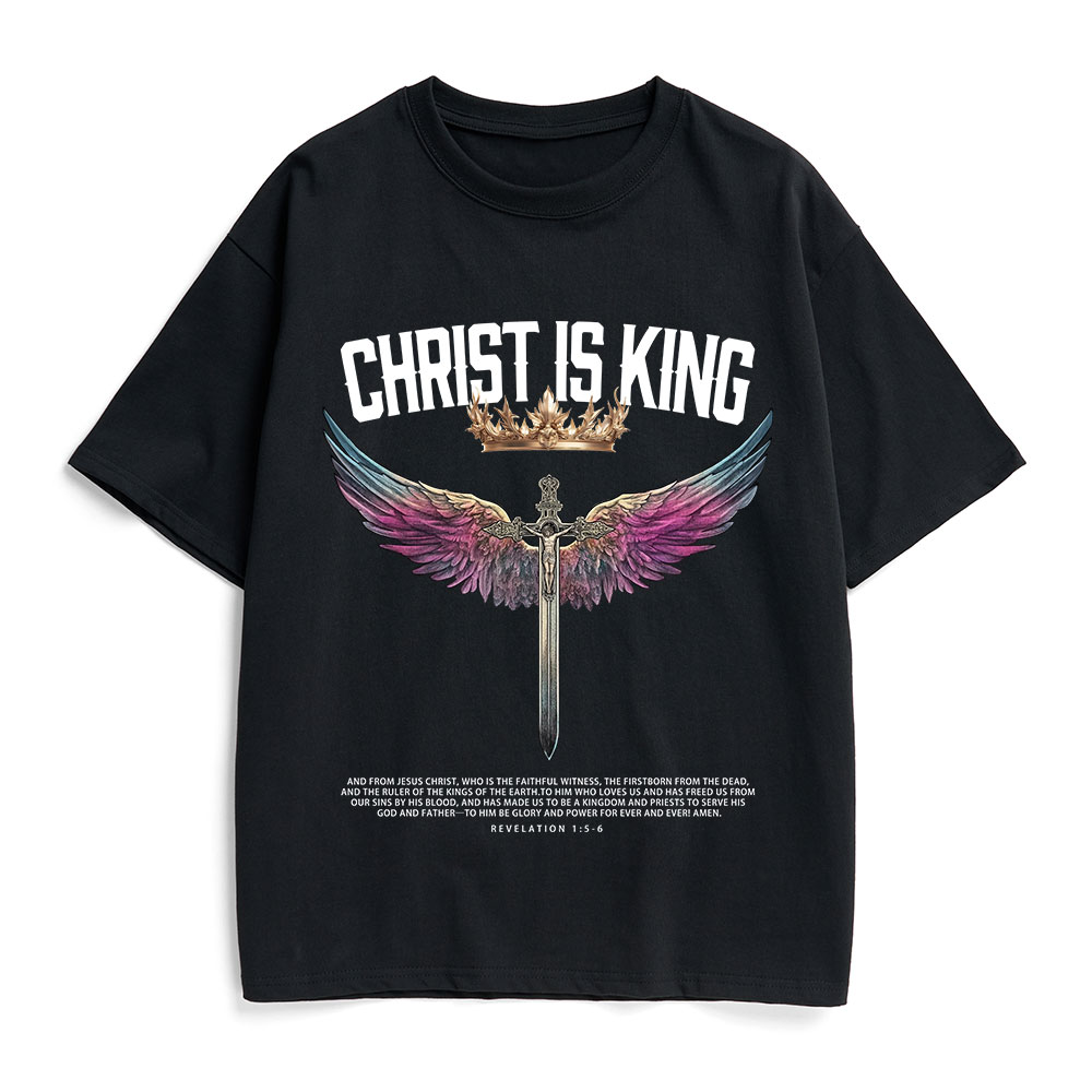 Christ Is King Christian Heavy Cotton T-Shirt