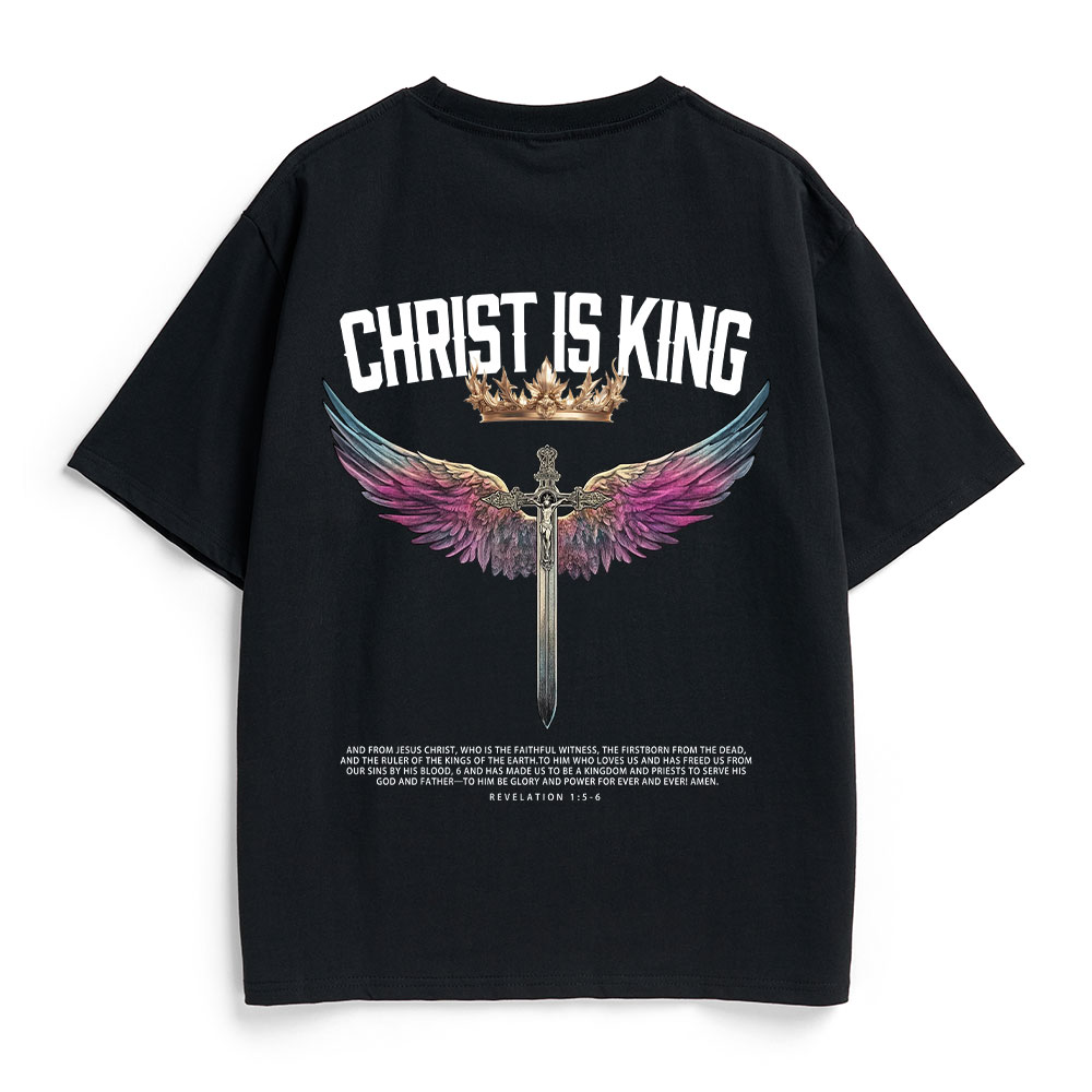 Christ Is King Christian Heavy Cotton T-Shirt