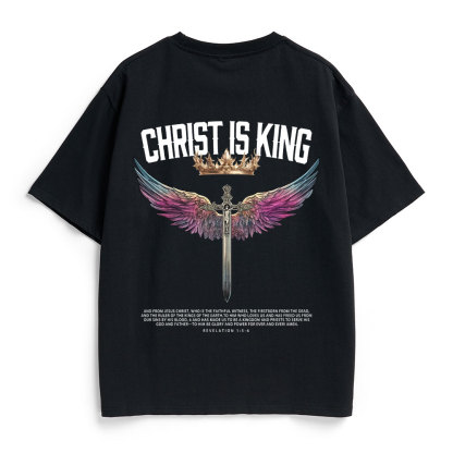 Christ Is King Christian Heavy Cotton T-Shirt
