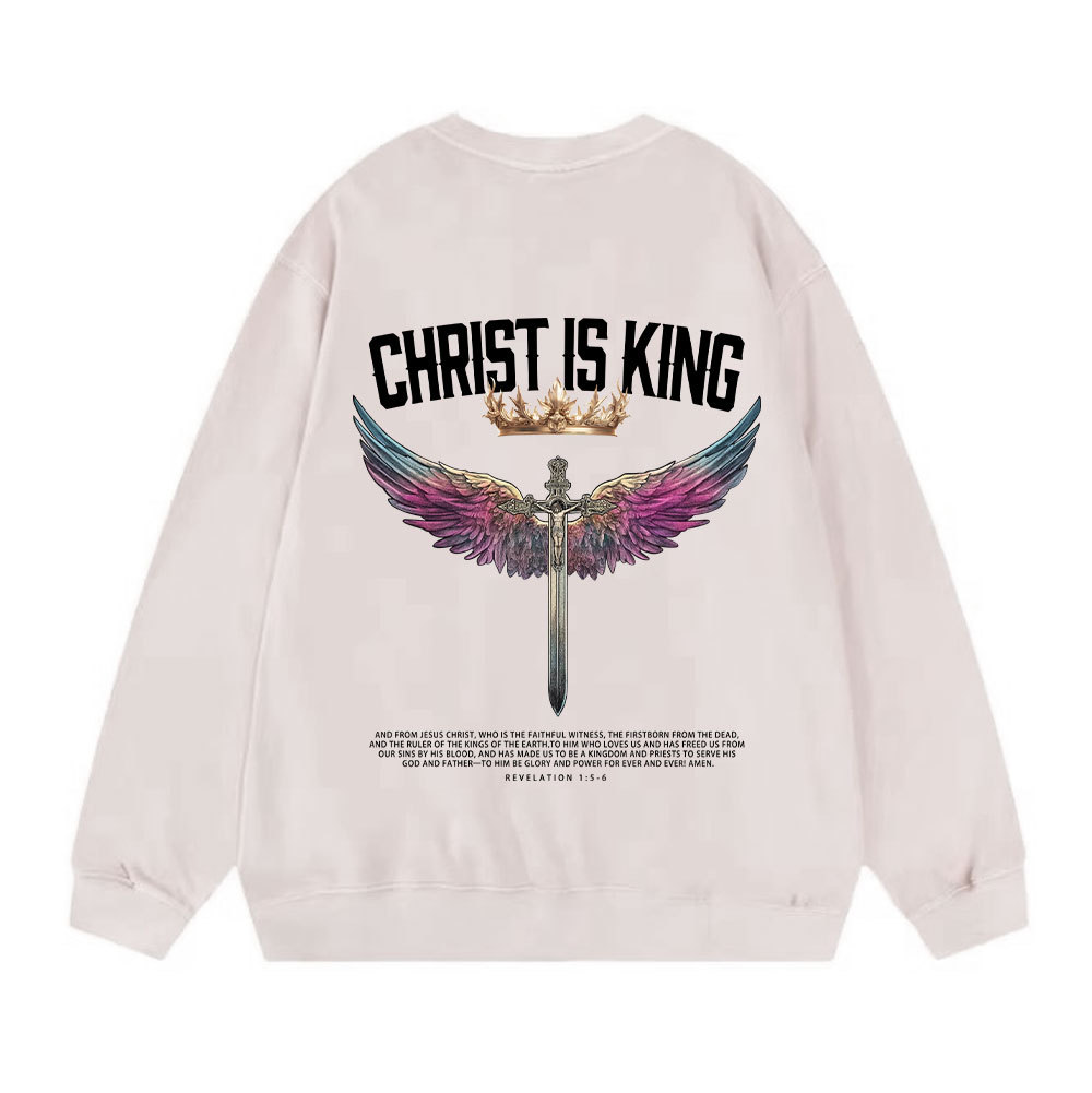 Christ Is King Christian Washed Sweatshirt