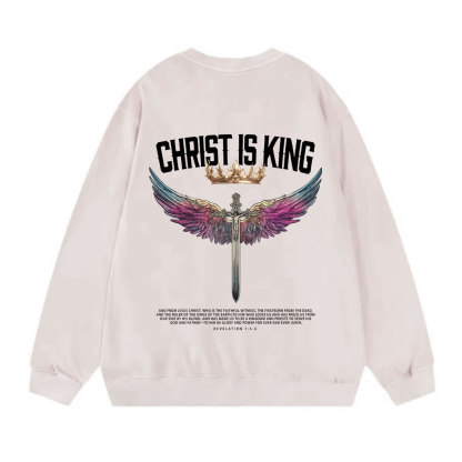 Christ Is King Christian Washed Sweatshirt