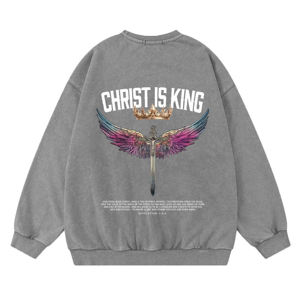 The Stone Was Rolled Away Christian Washed Sweatshirt Sale - GuidingCross