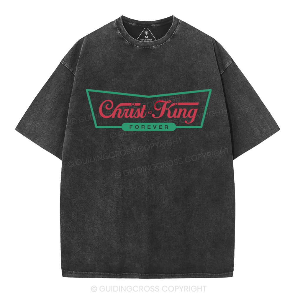Christ Is King Christian Washed T-Shirt