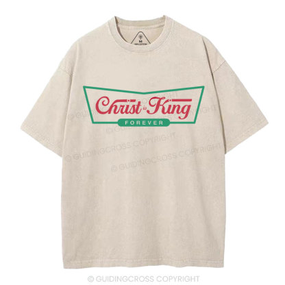 Christ Is King Christian Washed T-Shirt