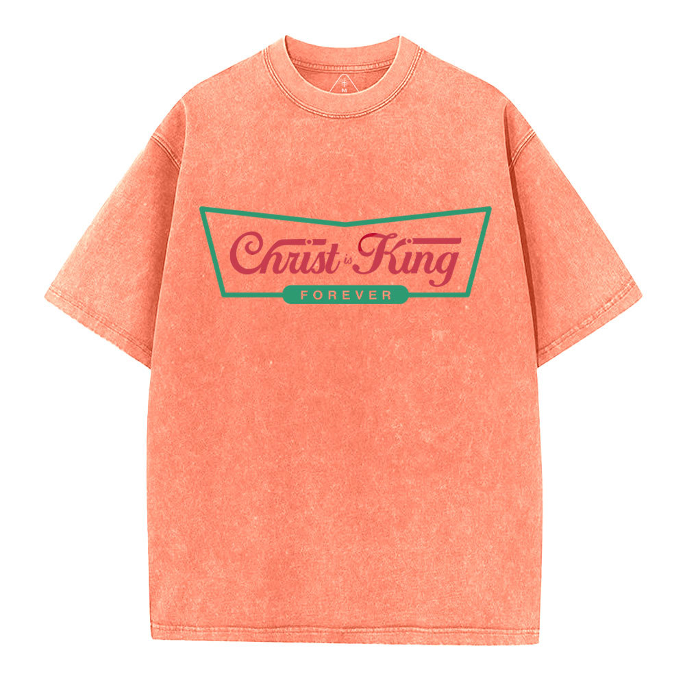 Christ Is King Christian Washed T-Shirt