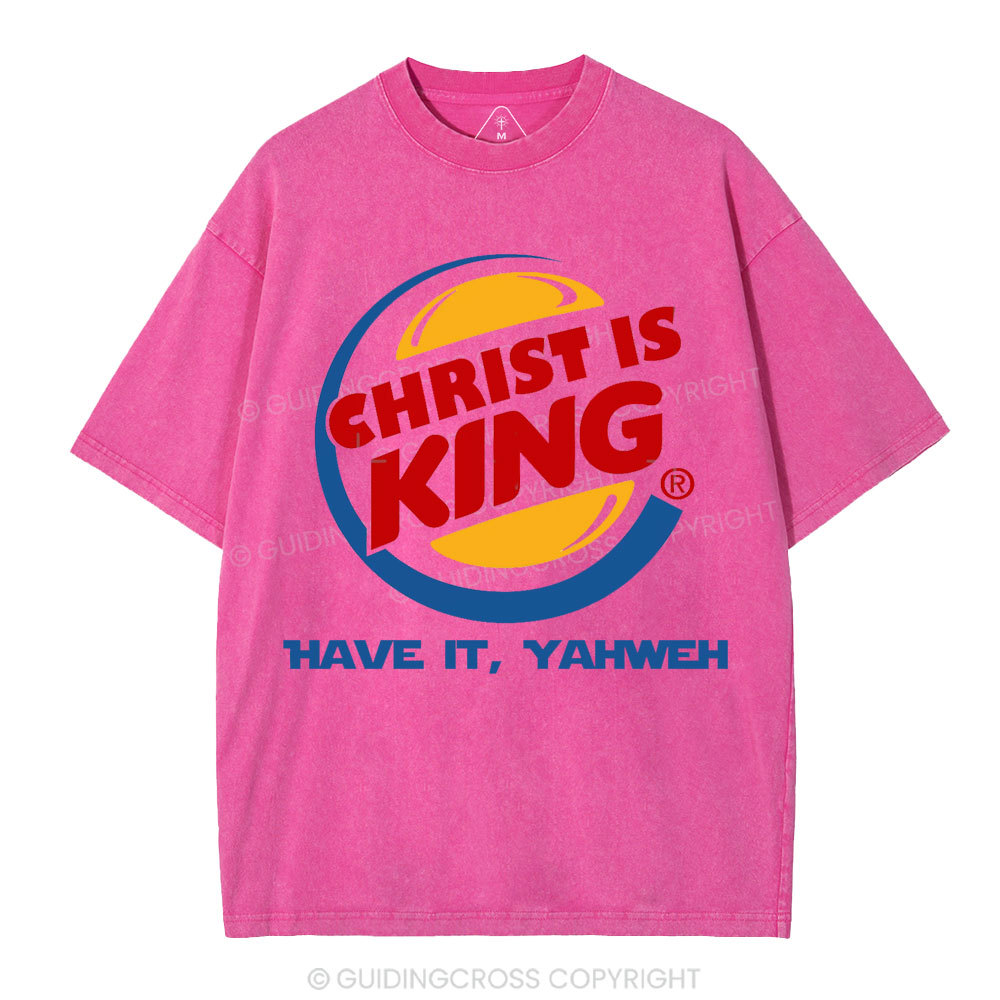 Christ Is King Christian Washed T-Shirt