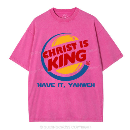 Christ Is King Christian Washed T-Shirt