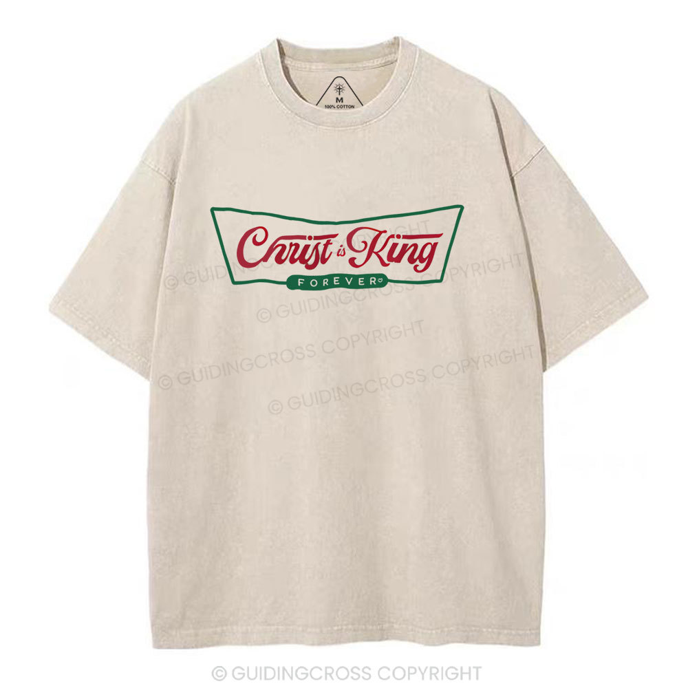 Christ Is King Christian Washed T-Shirt