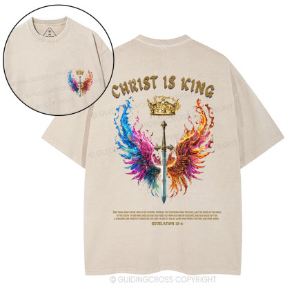 Christ Is King Christian Washed T-Shirt