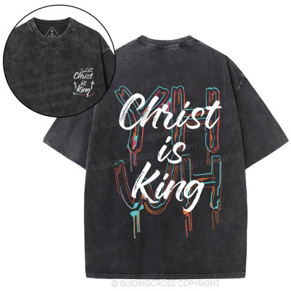 Christ Is King Christian Washed T-Shirt