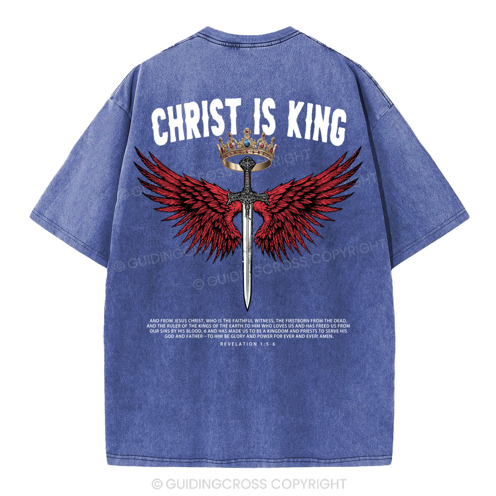 Christ Is King Christian Washed T-Shirt