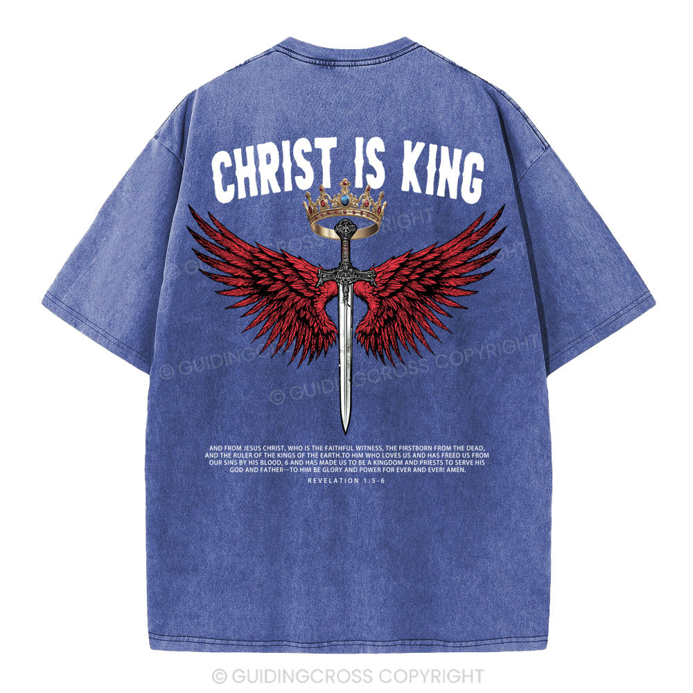 Christ Is King Christian Washed T-Shirt