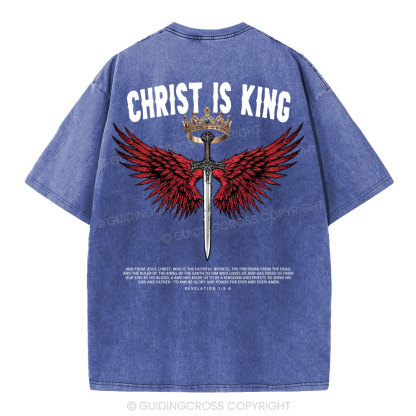 Christ Is King Christian Washed T-Shirt