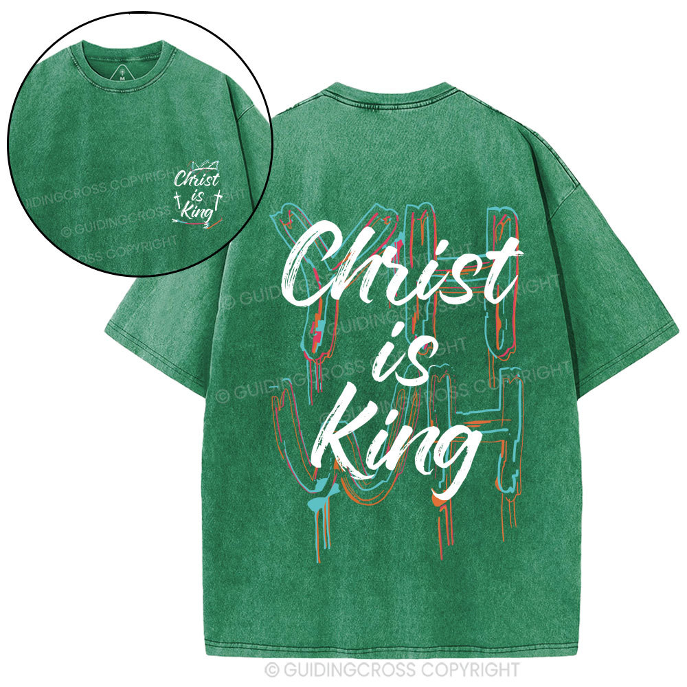 Christ Is King Christian Washed T-Shirt