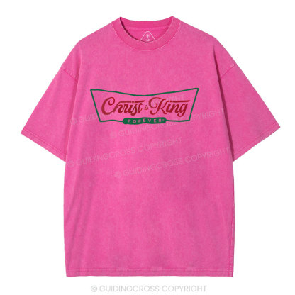 Christ Is King Christian Washed T-Shirt