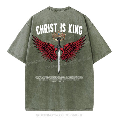 Christ Is King Christian Washed T-Shirt