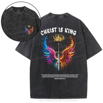 Christ Is King Christian Washed T-Shirt