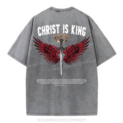 Christ Is King Christian Washed T-Shirt