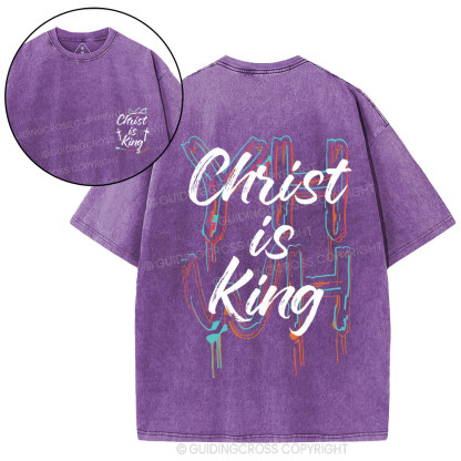 Christ Is King Christian Washed T-Shirt