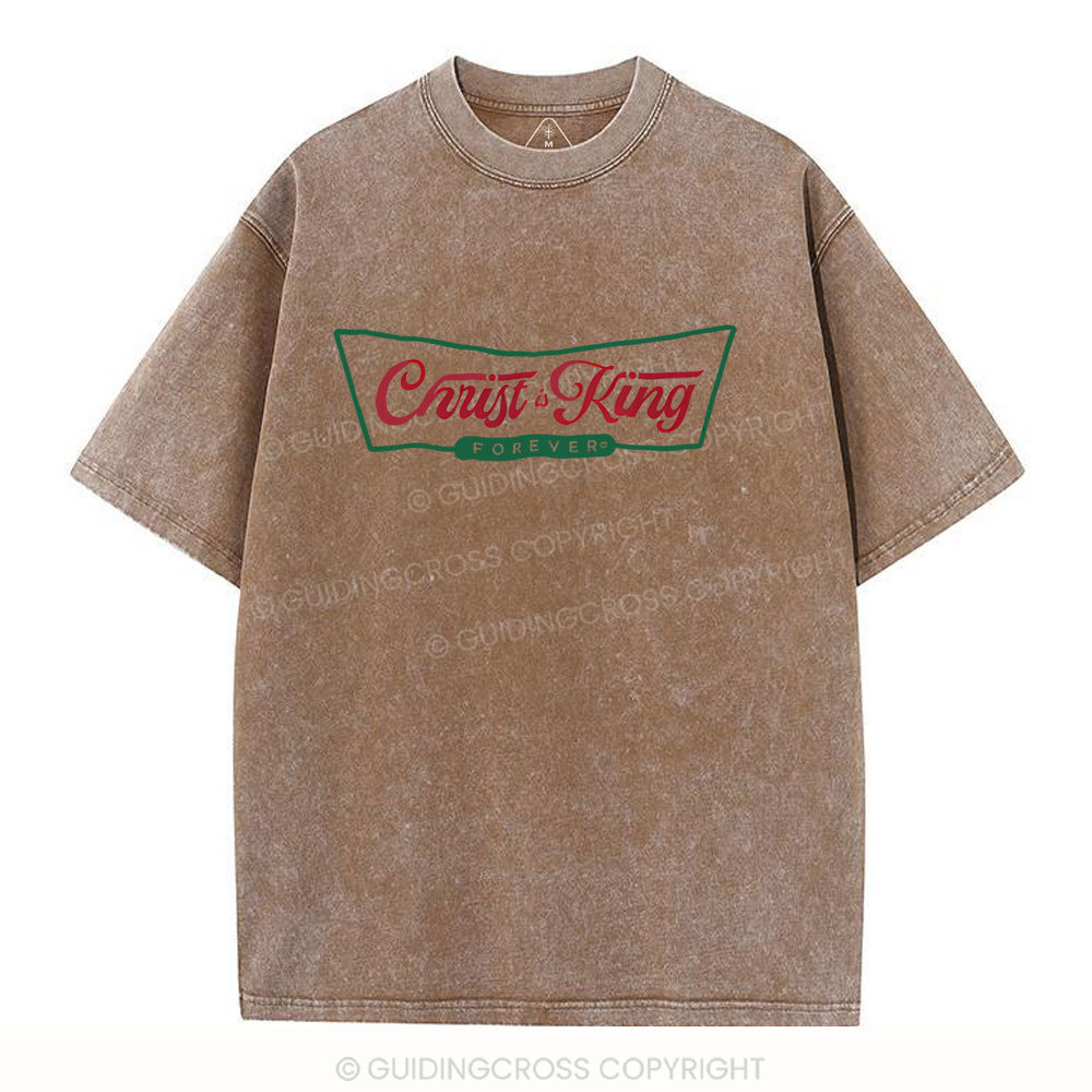 Christ Is King Christian Washed T-Shirt