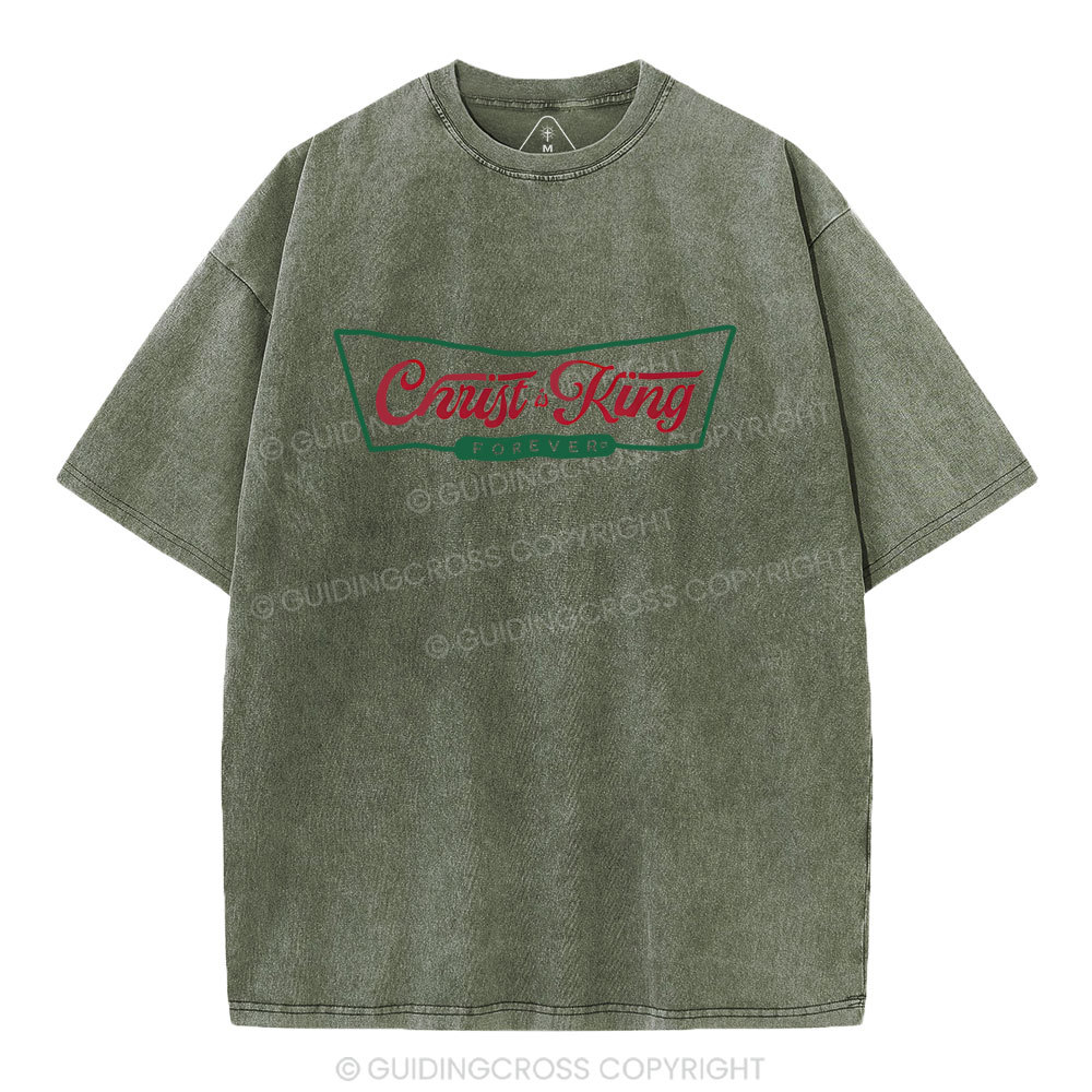 Christ Is King Christian Washed T-Shirt
