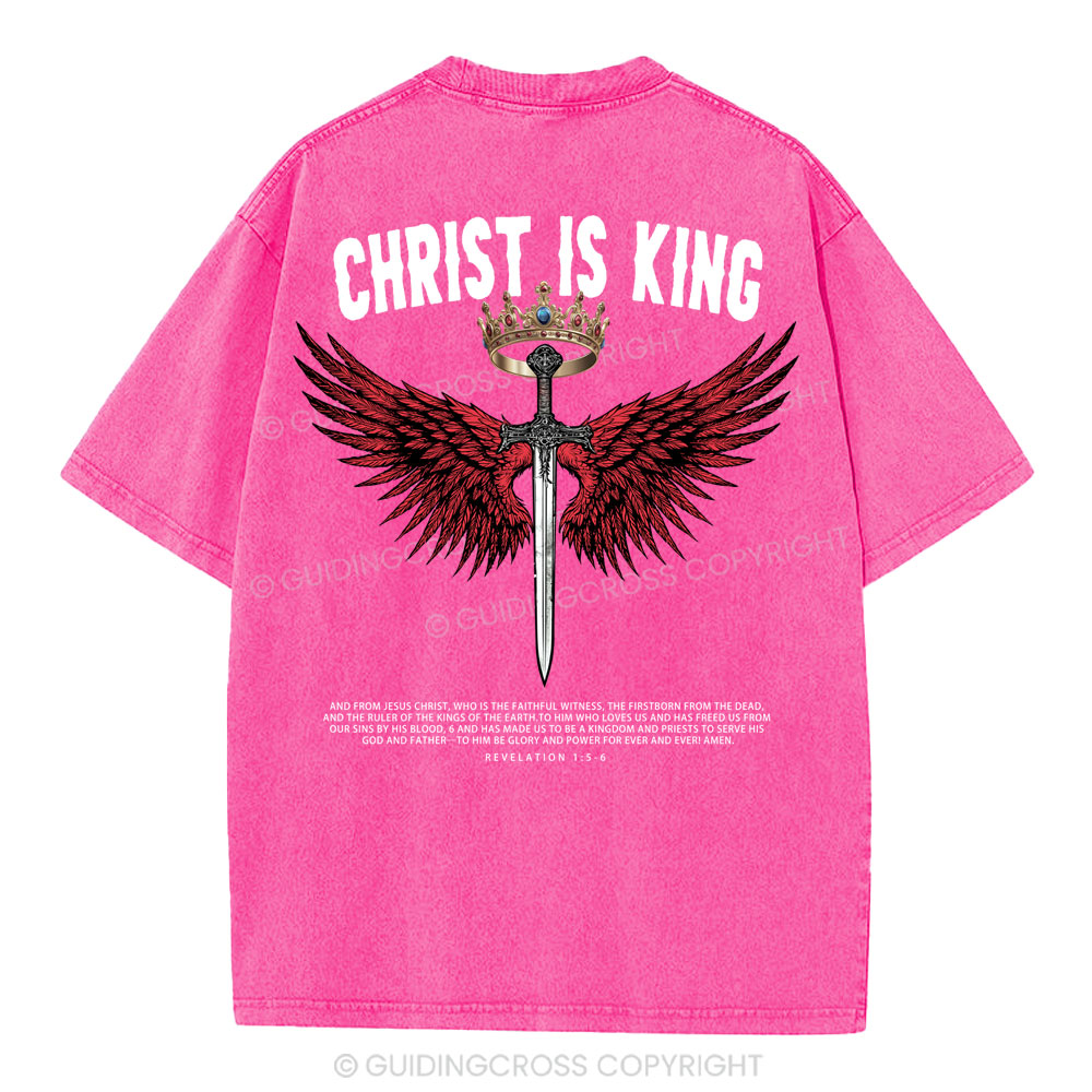 Christ Is King Christian Washed T-Shirt