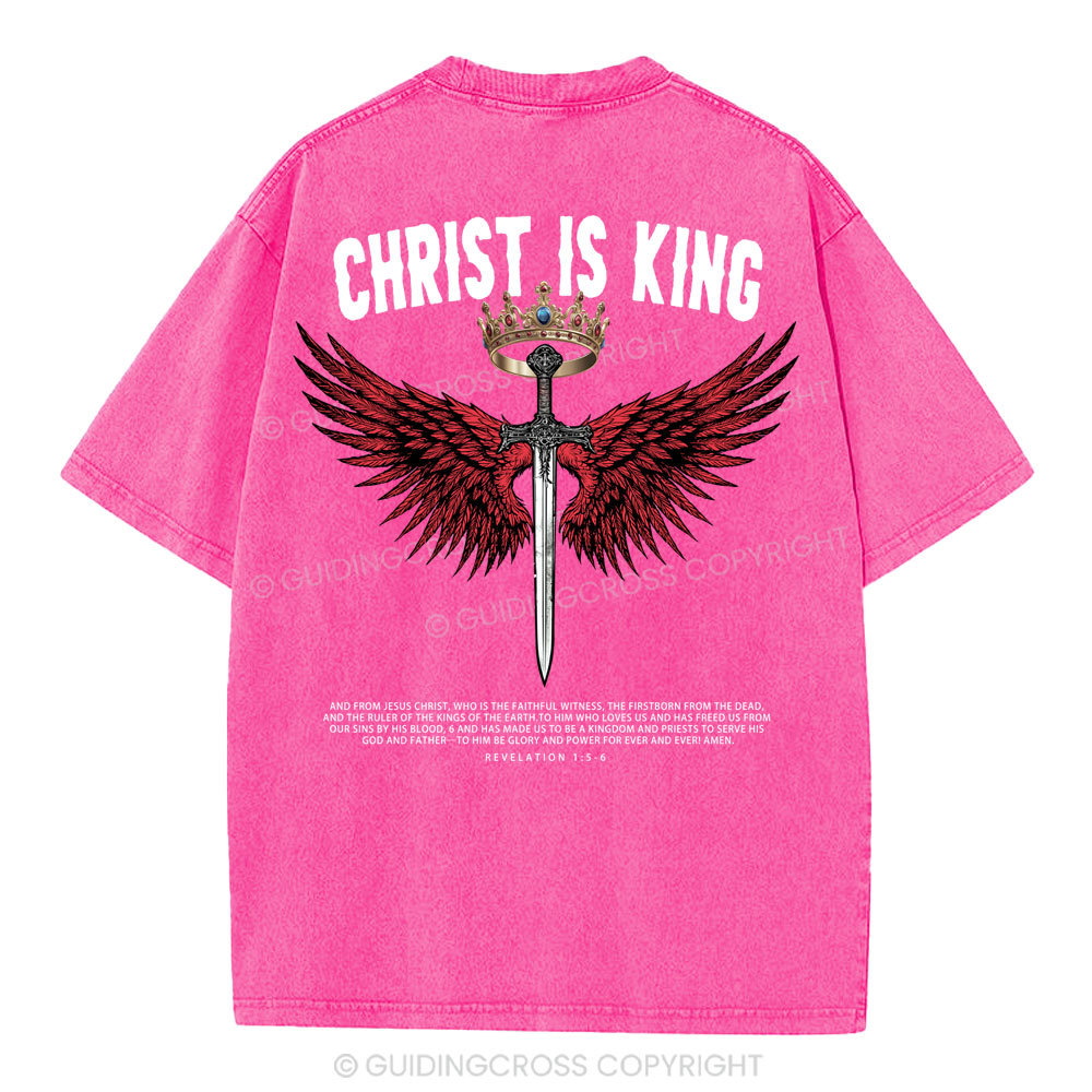 Christ Is King Christian Washed T-Shirt