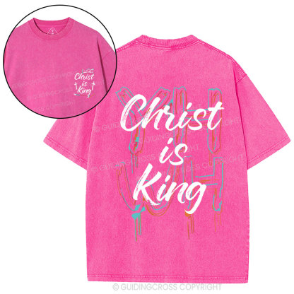 Christ Is King Christian Washed T-Shirt