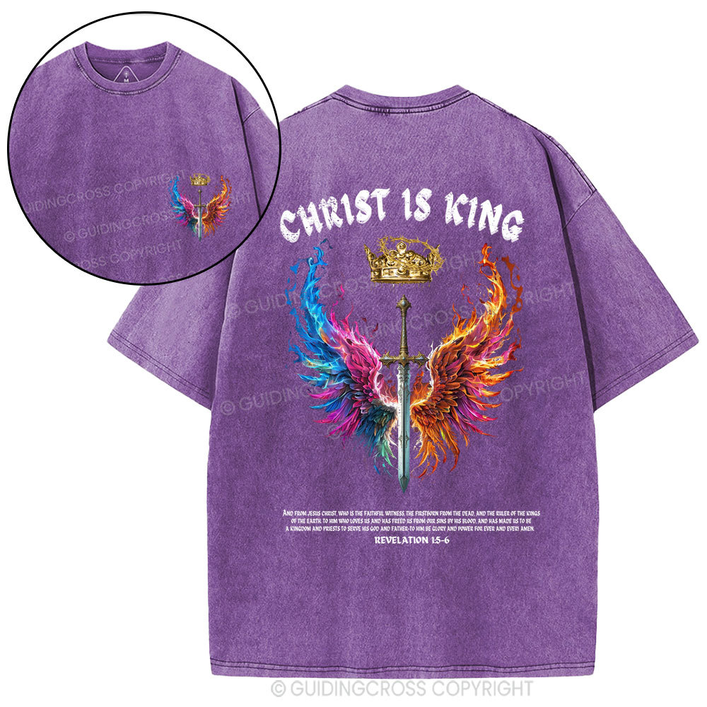 Christ Is King Christian Washed T-Shirt