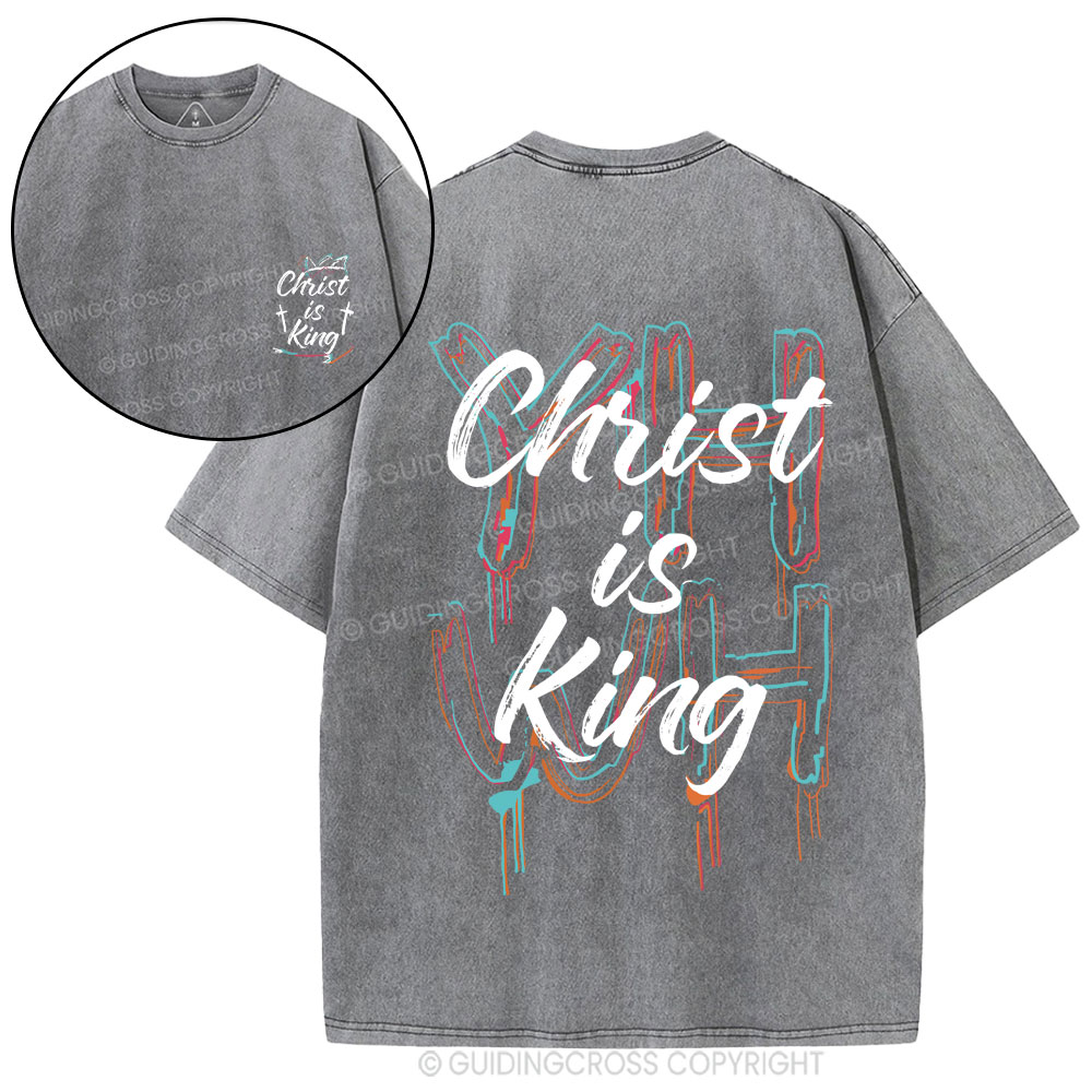 Christ Is King Christian Washed T-Shirt
