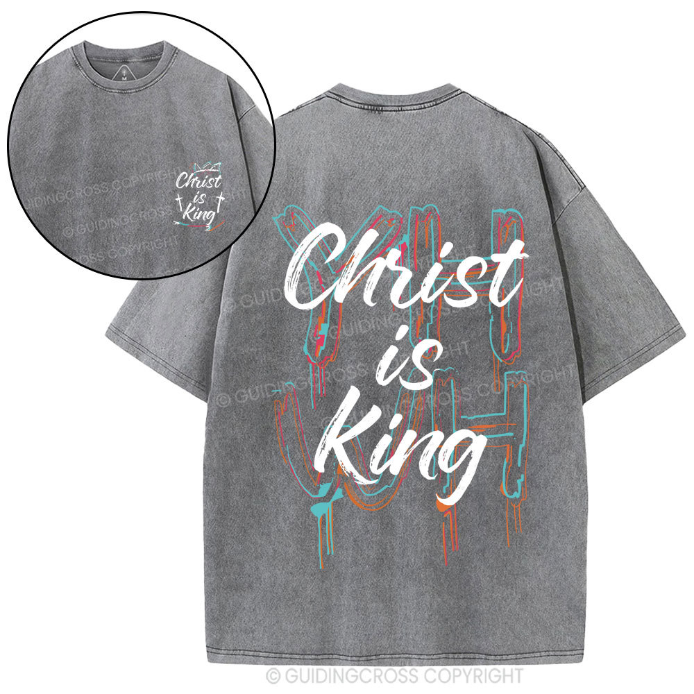 Christ Is King Christian Washed T-Shirt